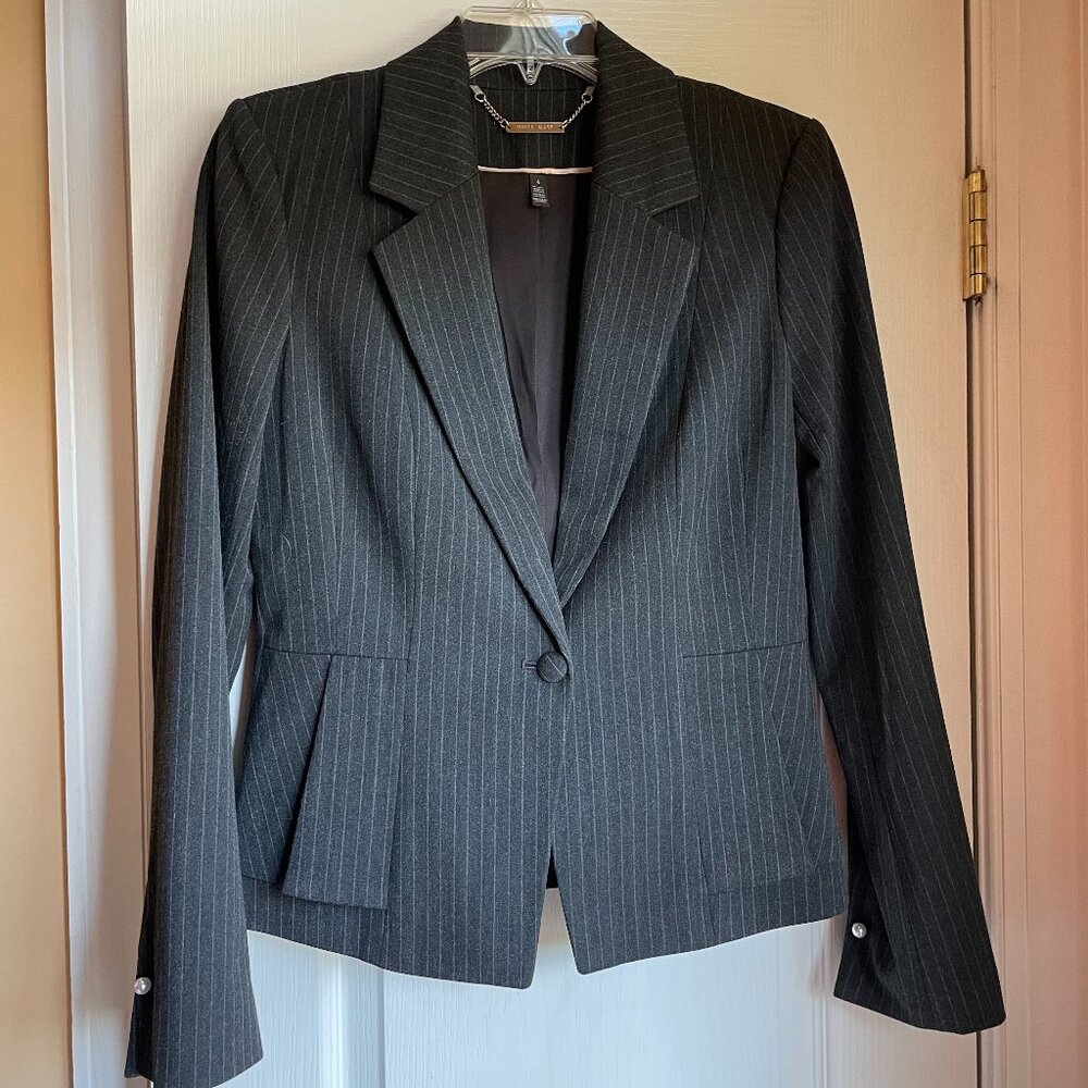 WHBM Gray blazer Size 4